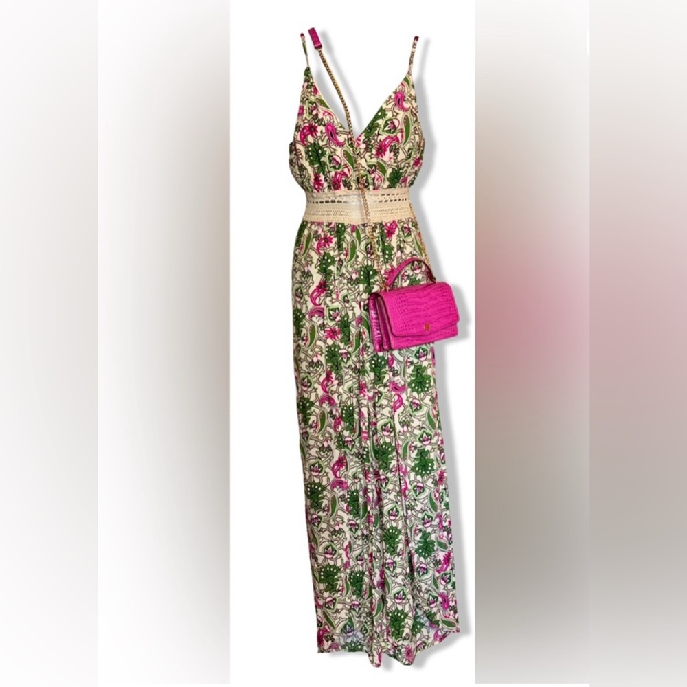 Toxik 3 Green and Pink Split Leg Romper XL